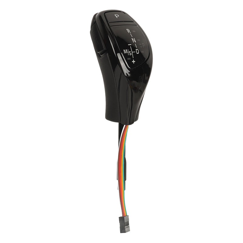 LED Gear Shift Knob Thumb Type Shifter Lever Head Retrofit Kit with One Click Start Button for E90 E91 E92 E93 LHD Glossy Black - Image 4