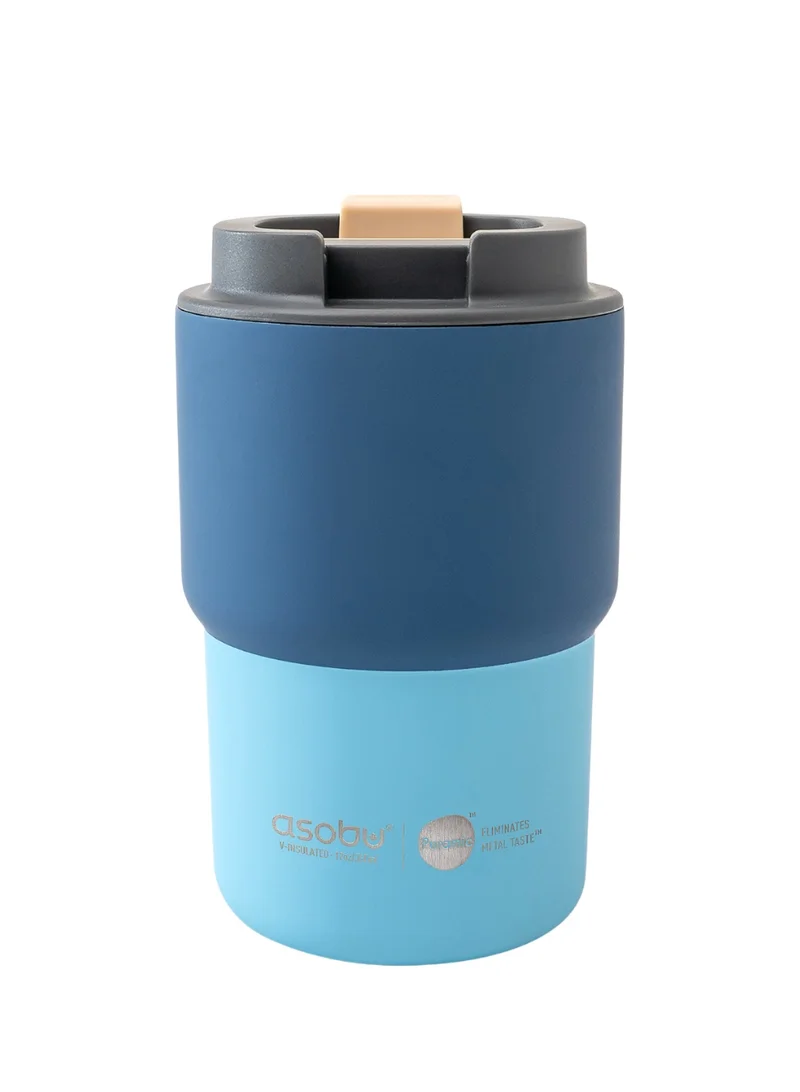 Asobu Coffee Express Travel Mug 350ml – Stainless Steel Coffee Cup with Ceramic Inner Coating, Double Wall Copper Insulation, Vacuum Insulated Mug for Hot & Cold Drinks