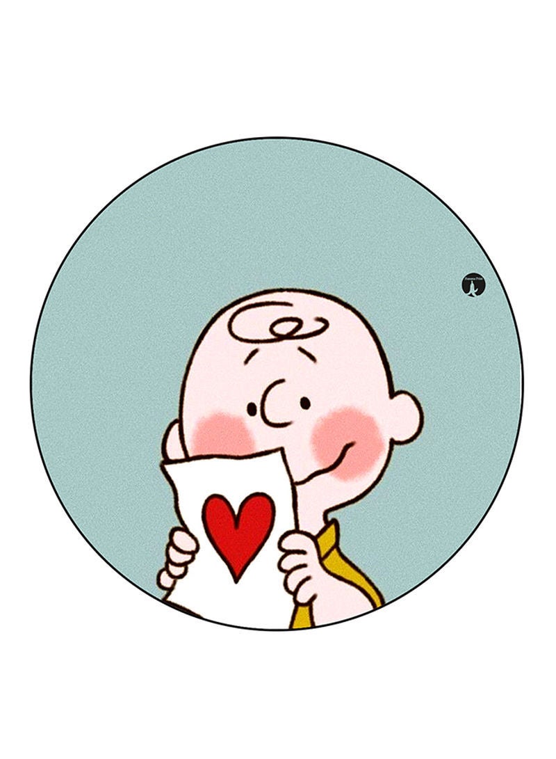 RKN Snoopy Printed Mouse Pad  Round  Multicolour