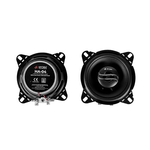 hydra Hyrda HA-4 Turbo-MINI 4 Inch Coaxial Car Speaker with Inbuilt Twiiter RMS Power 110W Peak Power 3800W Surround Stereo Car Door Sound System Clear Bass with Sound Frequency 50 Hz - Image 4