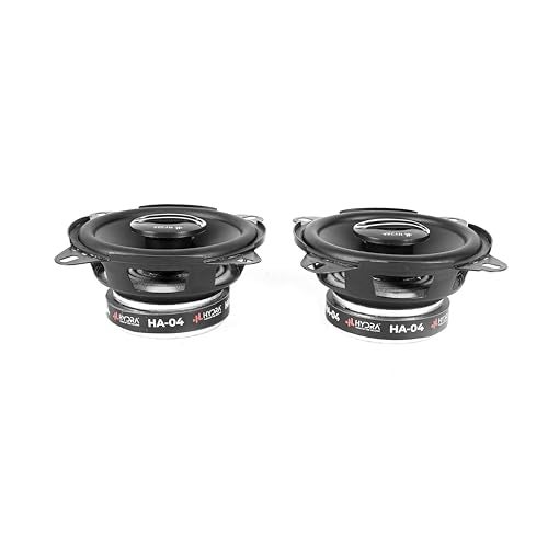 hydra Hyrda HA-4 Turbo-MINI 4 Inch Coaxial Car Speaker with Inbuilt Twiiter RMS Power 110W Peak Power 3800W Surround Stereo Car Door Sound System Clear Bass with Sound Frequency 50 Hz - Image 1