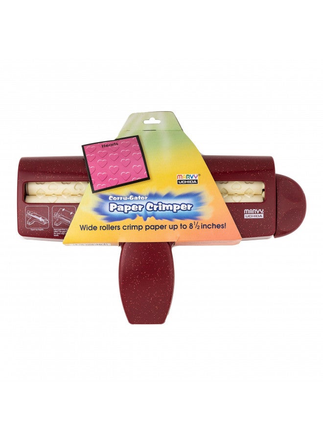 UCHIDA Corru-Gator Paper Crimper 8.5"-Hearts