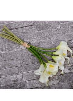 Generic 8 Pcs Artificial Flowers Real Touch Calla Lily Artificial Plants Fake Flowers Floral Bouquet for Home Parties Wedding Event Decor  - Image 5