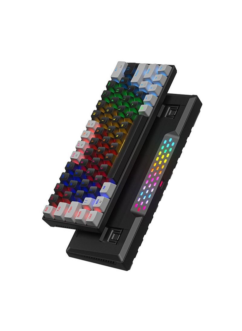 ULHYC - 63 Keys Bicolor RGB Gaming Mechanical Keyboard with Two-stage Kickstand & Ergonomic and Waterproof with Anti-ghosting keyboard Mini Gaming Keyboard High-performance keyboard for Gamers - Image 1