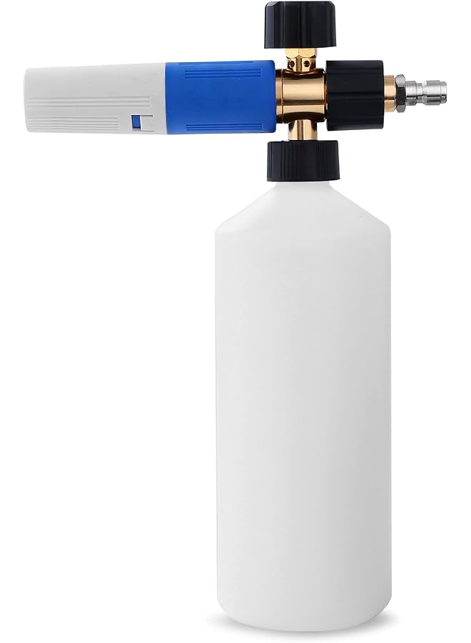 Excefore Foam Cannon - Pressure Washer Gun With 1/4 Inch Quick Connect And Adjustable Nozzle Car Wash Sprayer 1 L Bottle, Professional Fits Most Washing Accessories Foam Dispenser(4000 Psi) - Image 1
