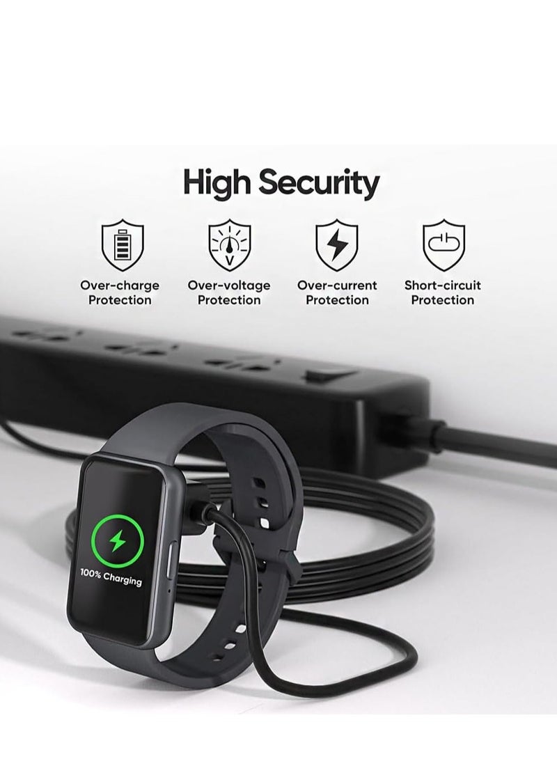 USB C Charger Cable Compatible with Samsung Fit3 Smart Watch - Replacement Charging Cable - Black - Image 2