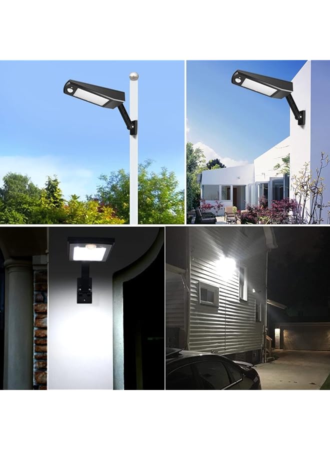 erorex Solar Street Light Outdoor 48Leds 900Lm Waterproof Ip65 4 Modes Emergency Light With Pir Motion Sensor All In One Cordless Lamp For Street Road Garden Yard Pathway - Image 2