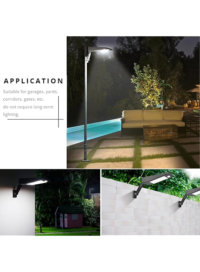 erorex Solar Street Light Outdoor 48Leds 900Lm Waterproof Ip65 4 Modes Emergency Light With Pir Motion Sensor All In One Cordless Lamp For Street Road Garden Yard Pathway - Image 3