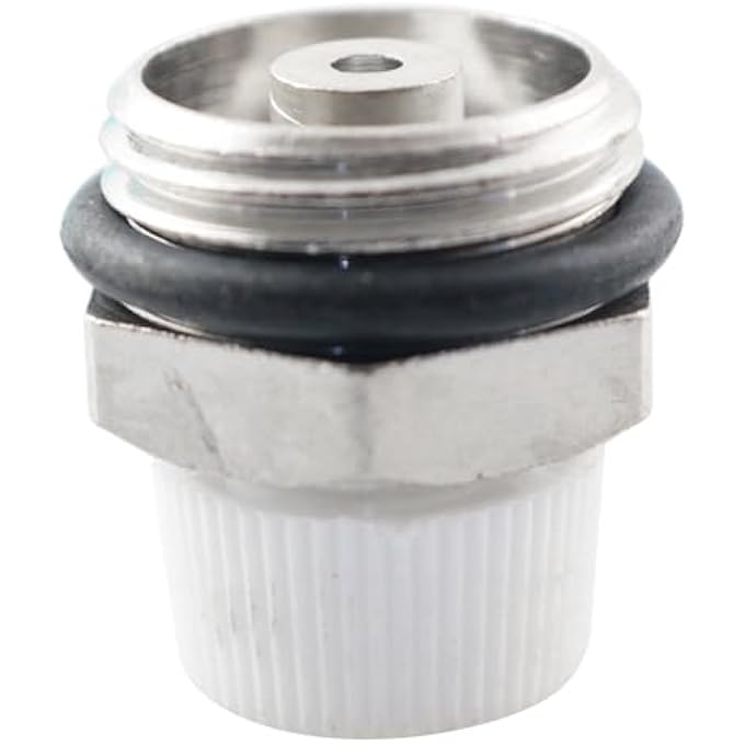 1/2INCH EXTERNAL THREAD MANUAL RADIATOR BLEED VALVE NICKEL PLATED BRASS PLUG VALVE SUITABLE FOR RADIATOR HEATING SYSTEM - Image 1