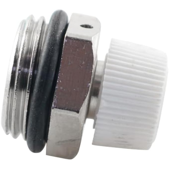 1/2INCH EXTERNAL THREAD MANUAL RADIATOR BLEED VALVE NICKEL PLATED BRASS PLUG VALVE SUITABLE FOR RADIATOR HEATING SYSTEM - Image 3