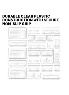 SPARK IT HOME Acrylic Drawer Organizer 25 Trays Set, Durable Clear Plastic Long Lasting Space Saving Versatile Stackable Easily Wiped Non Slip and Perfect For Organizing Your Lifestyle  - Image 3