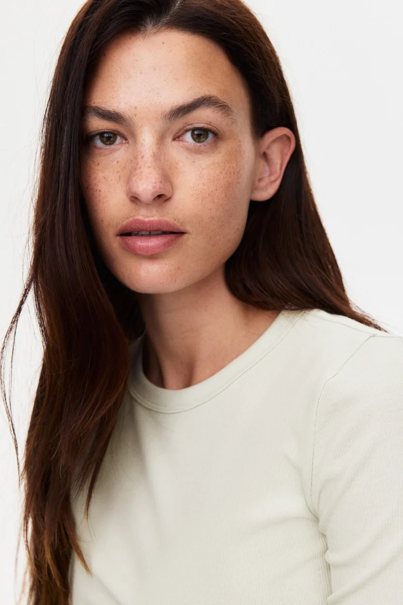 H&M MAMA Ribbed jersey top