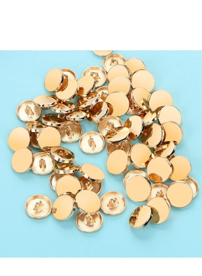 Generic 30PCS Metal Flat on Alloy Shank Golden onsMetal Round Shaped Sewing Jacket Shirt Trousers ons for Sewing DIY Crafts and Jewelry Making 25MM - Image 4
