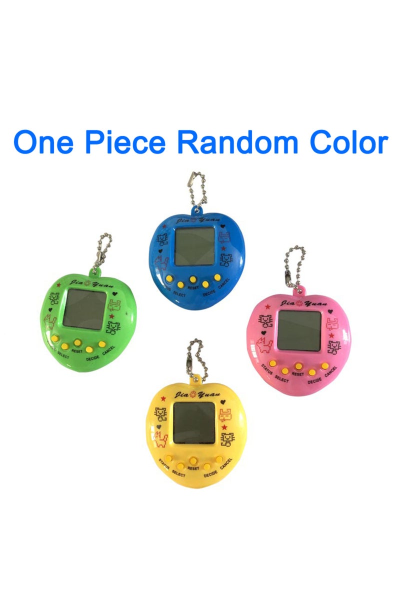 لعبة تاماغوتشي الإلكترونية البيضاء الافتراضية، متوفرة باللغات الروسية والألمانية والإسبانية والبولندية.