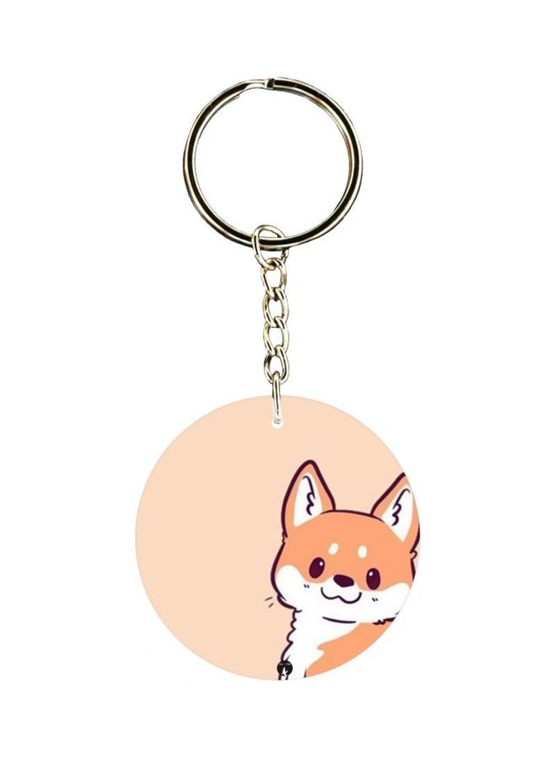 RKN Cartoon Dog Printed Keychain