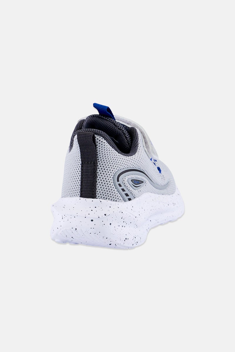 RBX Toddlers Boy Velcro Closure Running Shoes, Light Grey - Image 4