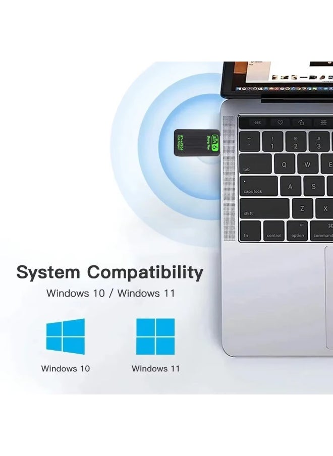 Generic Wifi 6 Bluetooth 5.4 Dongle Adapter AX900 900Mbps Dual Band 2.4G/5G  - Image 5