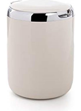 Primanova Pacific Plastic Garbage Bin with Lid, 3lt, 15.5 x 20 Cm, Beige  - Image 3