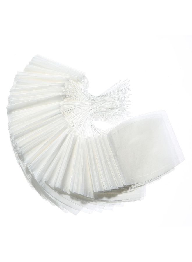 Pack Of 100 Disposable Tea Filter Bag White 5x7cm - Image 2