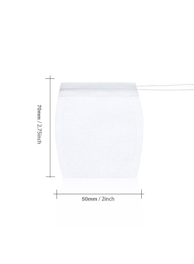 Pack Of 100 Disposable Tea Filter Bag White 5x7cm - Image 3