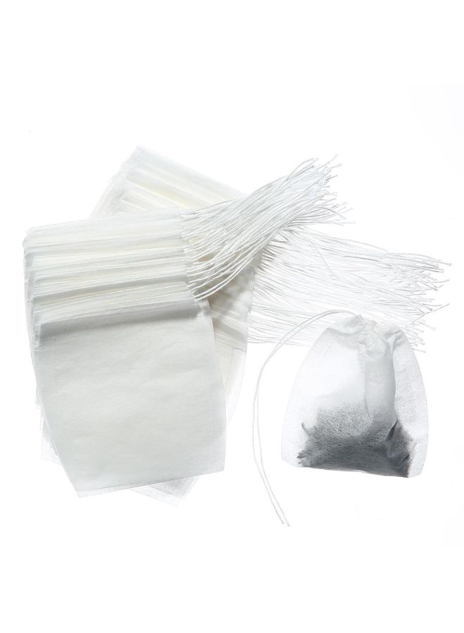 Pack Of 100 Disposable Tea Filter Bag White 5x7cm - Image 4