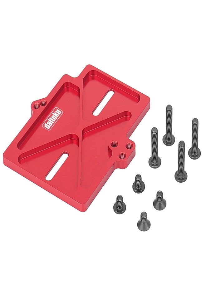 daitoku Aluminum ESC Mounting Plate RC Car Accessories for Traxxas Mini-Maxx 4WD RTR 1/16 RC Car (#107154-1) - Red - Image 1