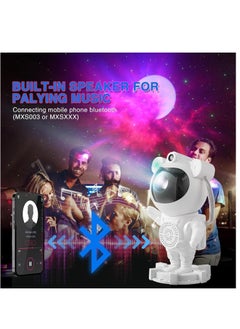 Raxoom Star Night Light Projector, Music Bluetooth Speaker, Spaceman Astronaut Galaxy, Timer, Remote Control,360 Rotation Head, Nebula Starry Sky Moon Multi-Projection, Sleeping Lamp, Game Room Gift  - Image 4