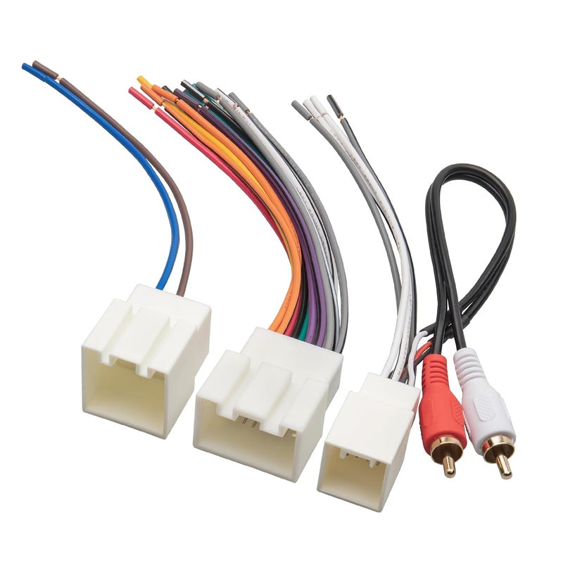 RED WOLF Radio Wiring Harness with RCA Plug - Image 1