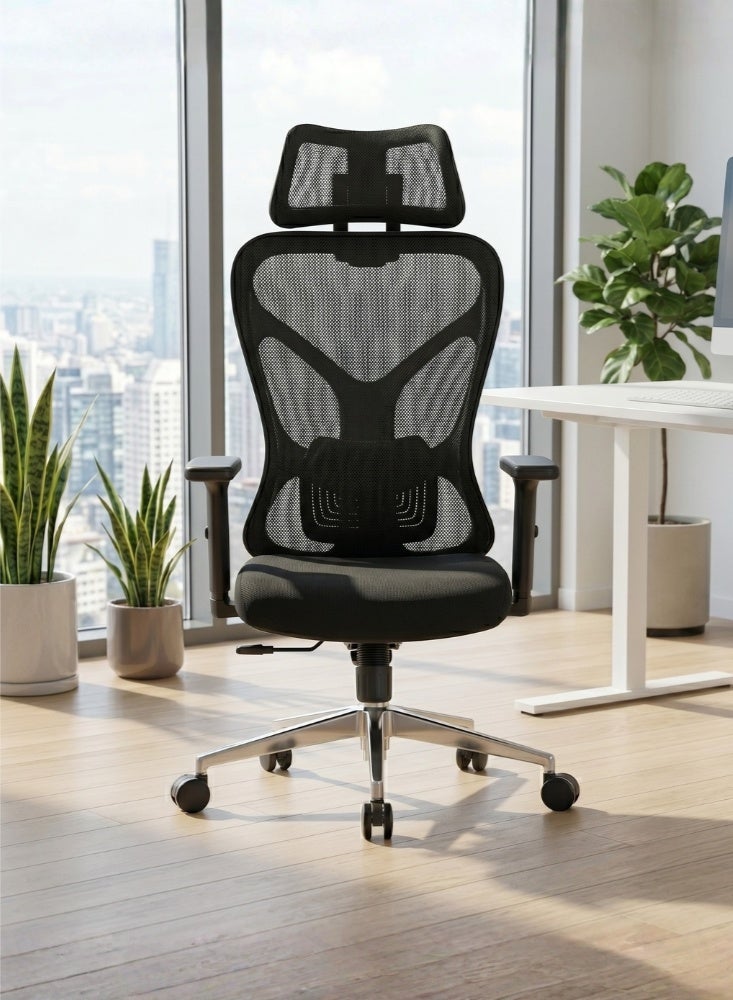 Karnak Model Jude High Back Office Chair, Executive Computer Office Chair - Advanced Ergonomics, High-Back, Breathable, Adjustable Lumbar Support - Image 1