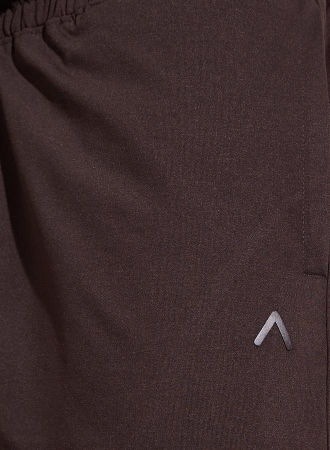 Styli Brown Activewear Sports Shorts with Drawstring - Image 3