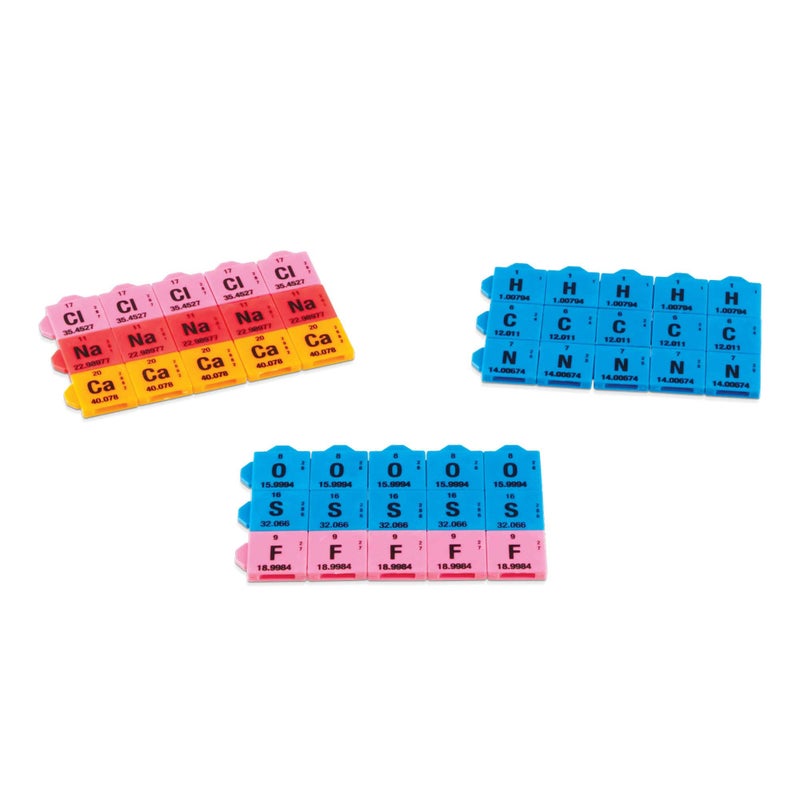 hand2mind hand2mind Connecting Color Tiles Periodic Table For Kids Ages 10-13, Learn About Elements And Chemistry At Home, Tiles Have Atomic Number, Symbol, Weight, And Electron, Homeschool Supplies (163 Tiles) - Image 5