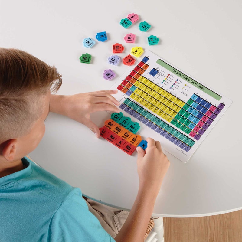 hand2mind hand2mind Connecting Color Tiles Periodic Table For Kids Ages 10-13, Learn About Elements And Chemistry At Home, Tiles Have Atomic Number, Symbol, Weight, And Electron, Homeschool Supplies (163 Tiles) - Image 2