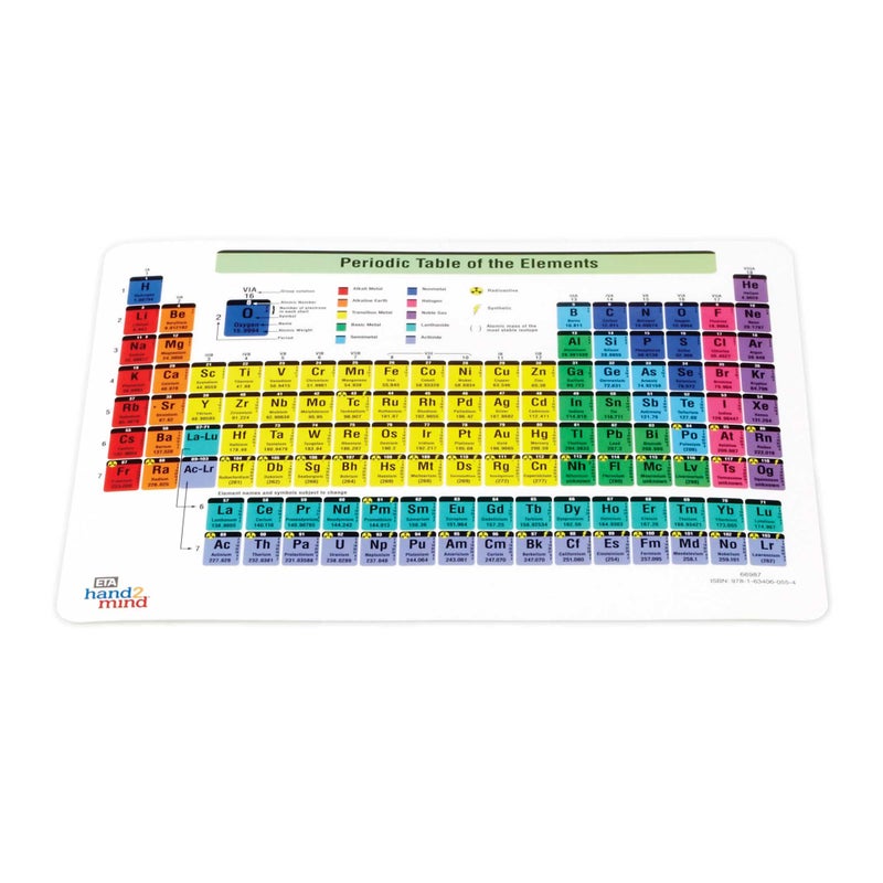 hand2mind hand2mind Connecting Color Tiles Periodic Table For Kids Ages 10-13, Learn About Elements And Chemistry At Home, Tiles Have Atomic Number, Symbol, Weight, And Electron, Homeschool Supplies (163 Tiles) - Image 3
