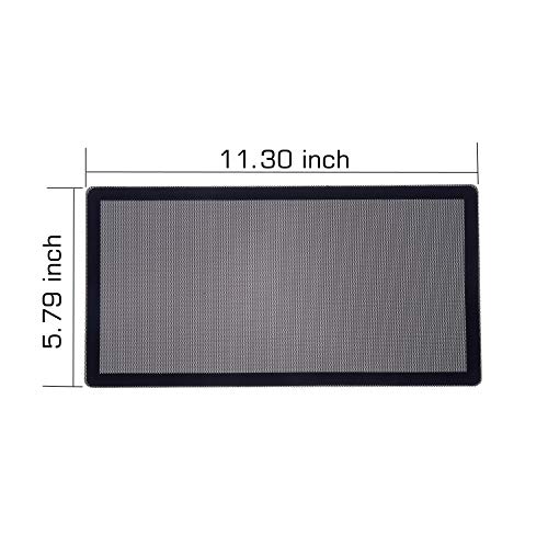 PANO-MOUNTS 287mm 140mm x 2 PC Fan Dust Mesh Filter 11.3inch x 5.79inch PVC Computer PC Case Dust Proof Filter Cover Magnetic Black 2-Pack - Image 5