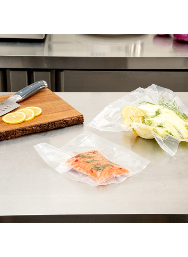 Restaurantware Fresh Hero 6 x 8 Inch Vacuum Sealer Bags, 1000 Food Storage Bags - 3 mil Thick, Microwavable, Clear Plastic Sous Vide Bags, Freezable, For Storing Food Or Sous Vide  - Image 4