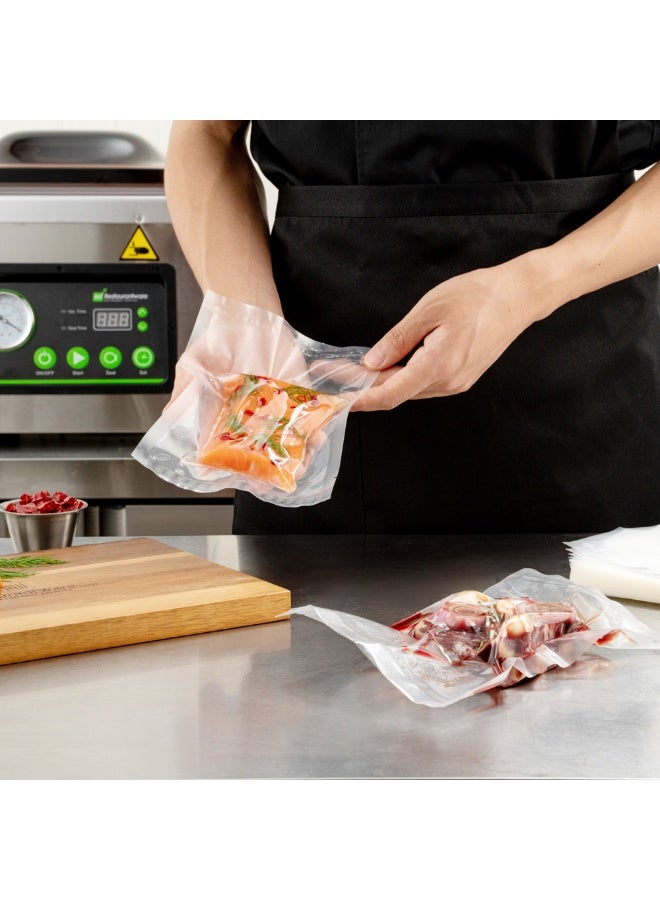 Restaurantware Fresh Hero 6 x 8 Inch Vacuum Sealer Bags, 1000 Food Storage Bags - 3 mil Thick, Microwavable, Clear Plastic Sous Vide Bags, Freezable, For Storing Food Or Sous Vide  - Image 5