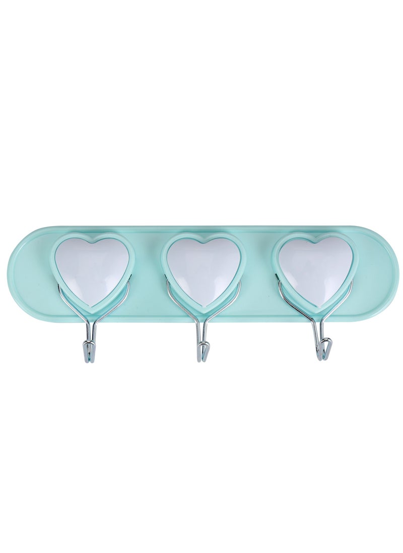 DELCASA Delcasa 3 Hook Heart Hanger DC2603  - Image 1