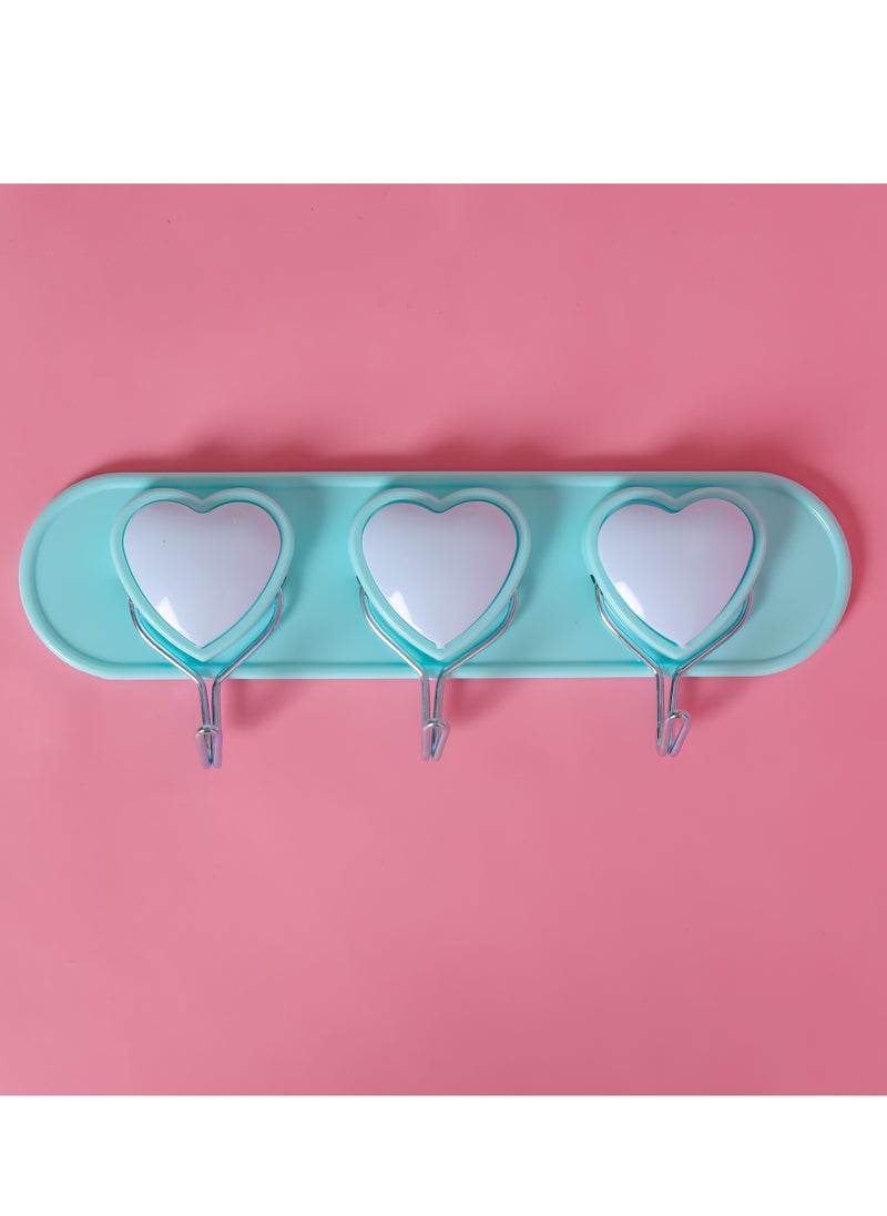DELCASA Delcasa 3 Hook Heart Hanger DC2603  - Image 3