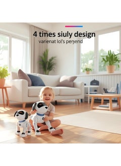 Generic Le Neng K16 Intelligent Robot Dog Programming Stunt Remote Control Dog Robot Music Dancing Story-telling Educational Toys-Color:Stunt Programming Robot Dog  - Image 2