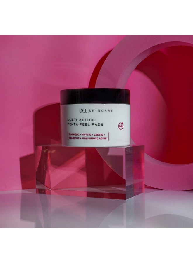 DCL Skincare Multiaction Penta Peel Renew Skin In 5 Mins Gentle Acid Peel Resurfaces Unclogs Pores Hydrates Salcylic Mandelic Phytic Hyaluronic And Lactic Acids 50 Pads - Image 3