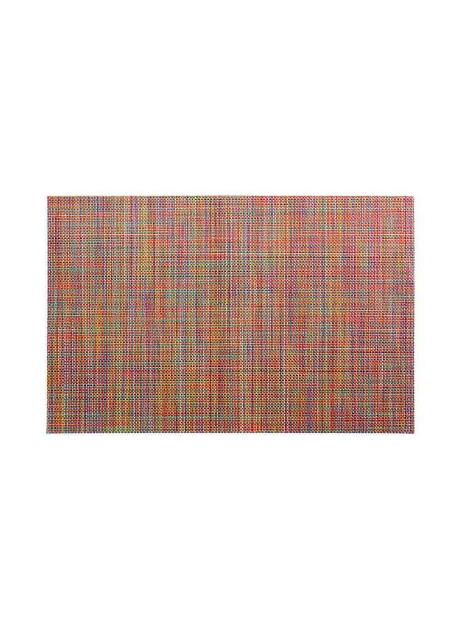 Restaurantware Carmel Mesh 16 x 12 Inch Table Placemats, Set Of 6 Woven Washable Placemats - Heat Tolerant, No Stain, Kaleidoscope Vinyl Kitchen Placemats, Waterproof, Easy To Clean - Image 1