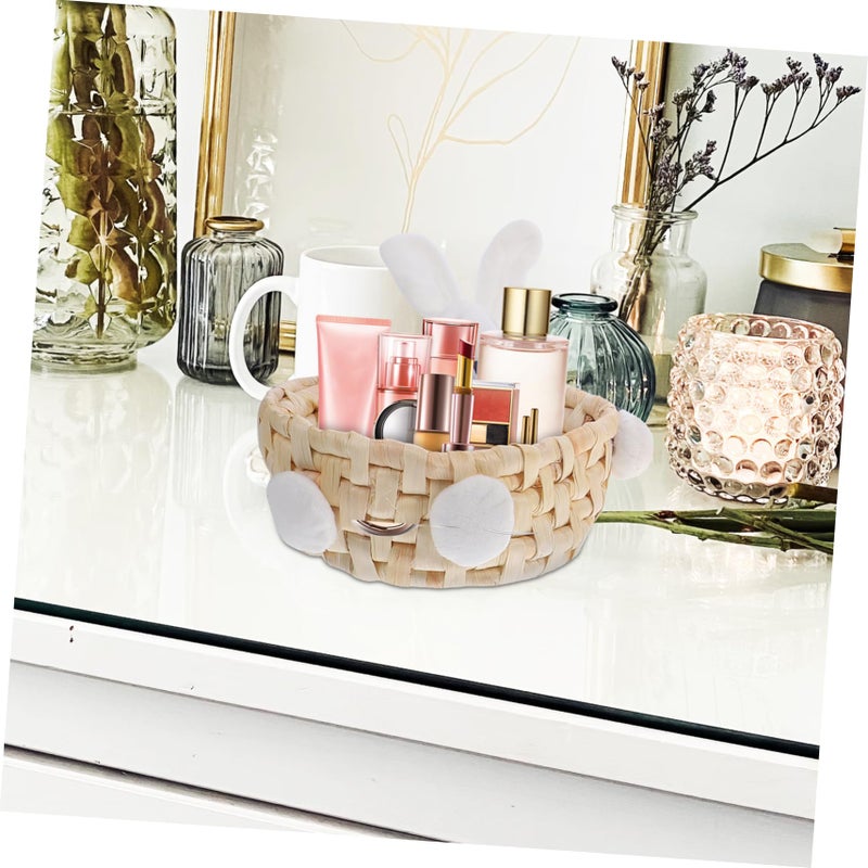 3pcs Natural Woven Straw Storage Baskets Set For Home Nursery And Craft Organization - Image 5