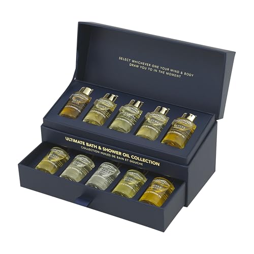 Aromatherapy Associates Essential Oil Blends Luxury Body and Shower Oils for Dry Skin and Daily Aromatherapy 10Pack 030 fl oz Each in Decorative Gift Box - Image 1