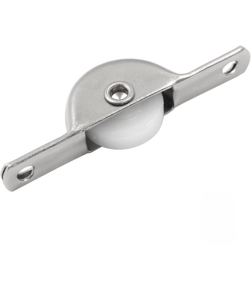 2 Pcs 18mm Sliding Door Pulley Roller Wheels for Closet Wardrobe Cabinet Doors - Image 3