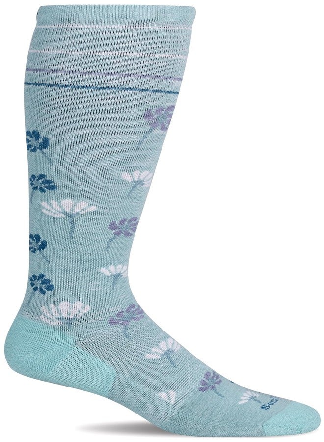 Sockwell Women's Field Flower Moderate Graduated Compression Sock, Air - M/L - Image 1