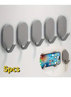 5 Pieces Plastic Adhesive Hooks, Heavy Duty Self Adhesive Wall Hooks, Anti-Skid & Anti-Rust Waterproof Hooks Perfect for Bathroom, Bedroom & Kitchen - Hooks for Hanging Hat, Towel & Coat. - pzsku/Z6ADBAC9A5634FCFCD7D1Z/45/_/1705176341/7d092cb4-f21d-43e4-807a-5de6f4d08666