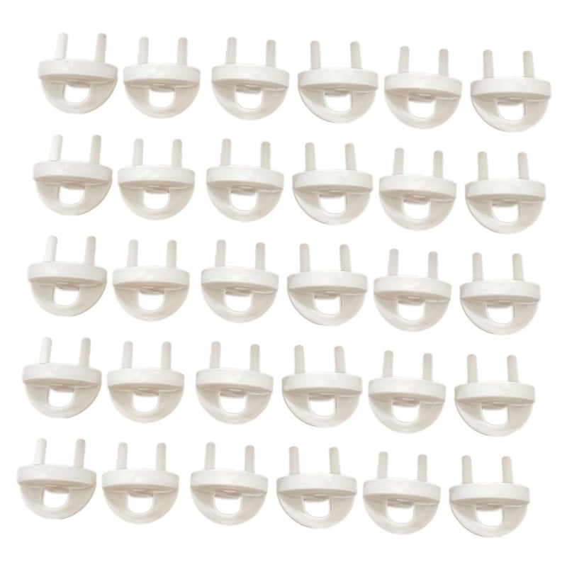 30pcs Childproof Plug Covers for Electrical Outlets Abs Socket Protectors Practical Safety Electrical Outlet Protectors for Home Kitchen Living Bathroom Use - Image 1