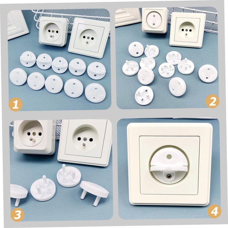 30pcs Childproof Plug Covers for Electrical Outlets Abs Socket Protectors Practical Safety Electrical Outlet Protectors for Home Kitchen Living Bathroom Use - Image 5