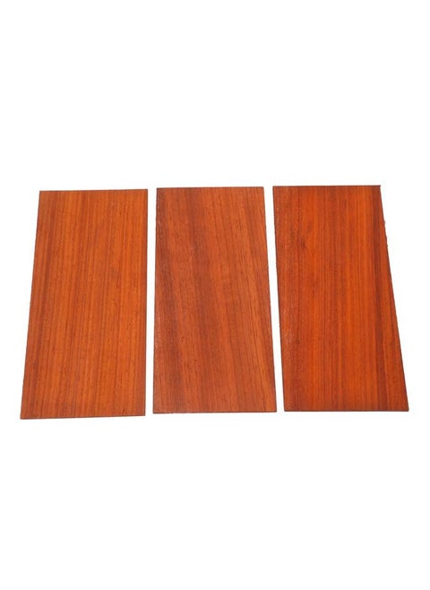 3Pcs Guitar Veneer Sheet Wood Grain Mahogany Guitar Veneer Plate Accessory for Decoration