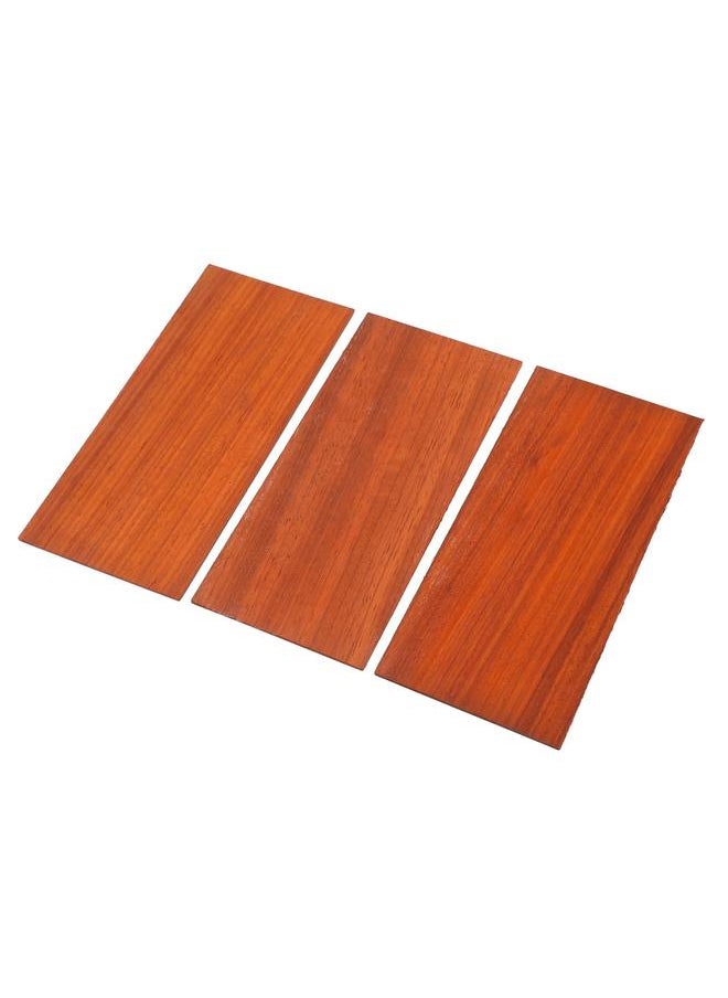 3Pcs Guitar Veneer Sheet Wood Grain Mahogany Guitar Veneer Plate Accessory for Decoration